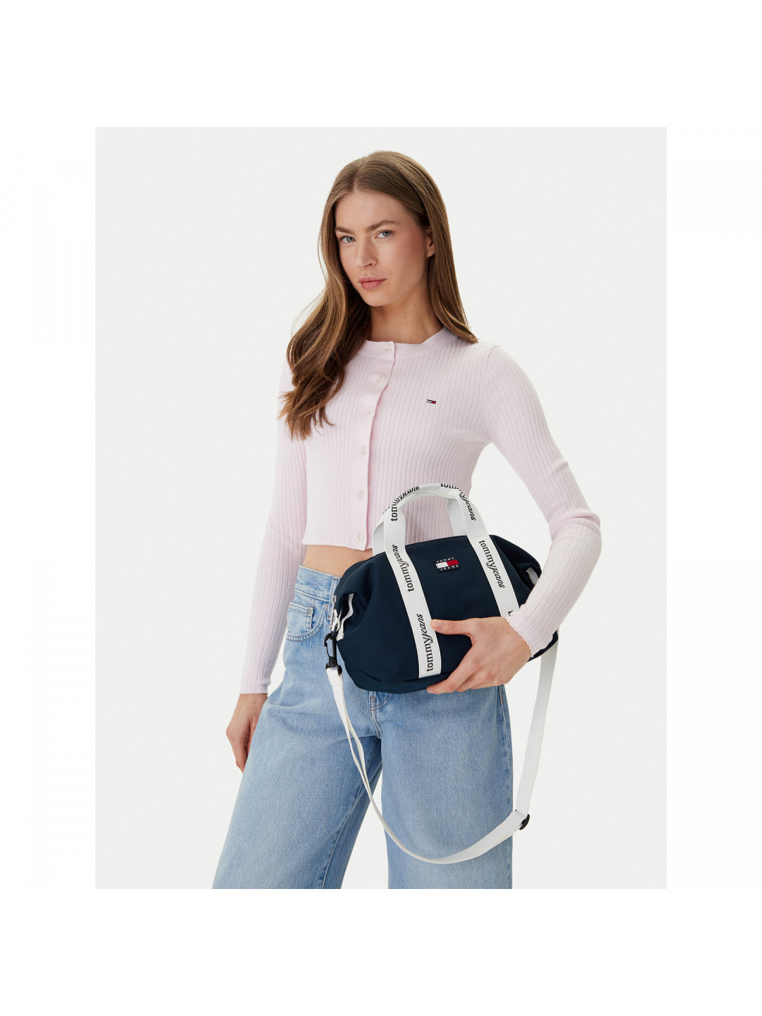 Kabelka Tommy Jeans Ess Daily Mini Tote AW0AW18460 Tmavomodrá